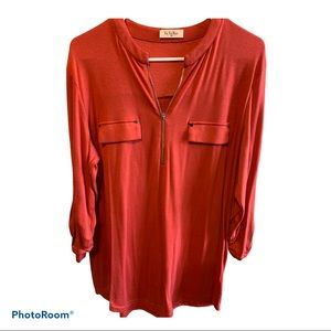 Plus Size 2XL Rust Colored Tunic/Blouse